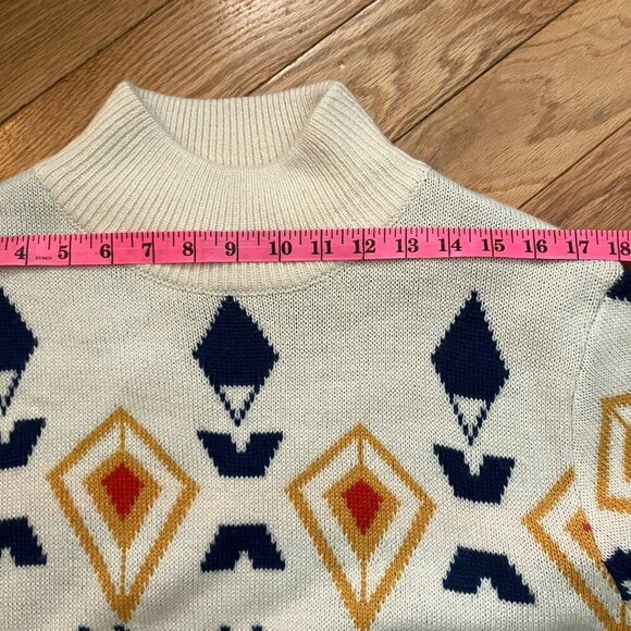 NWT Paisley & Gray Sweater Womens XL Knit Geometric Pullover Mock Neck L/S - Picture 10 of 11